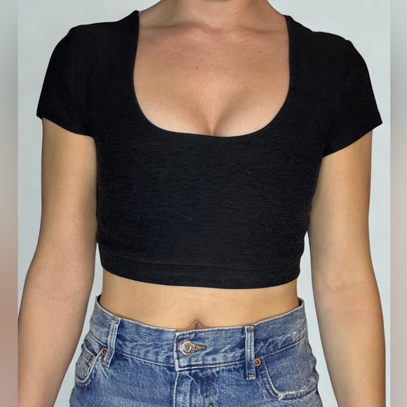 Beyond Yoga Tops - Beyond Yoga Black Crop Top